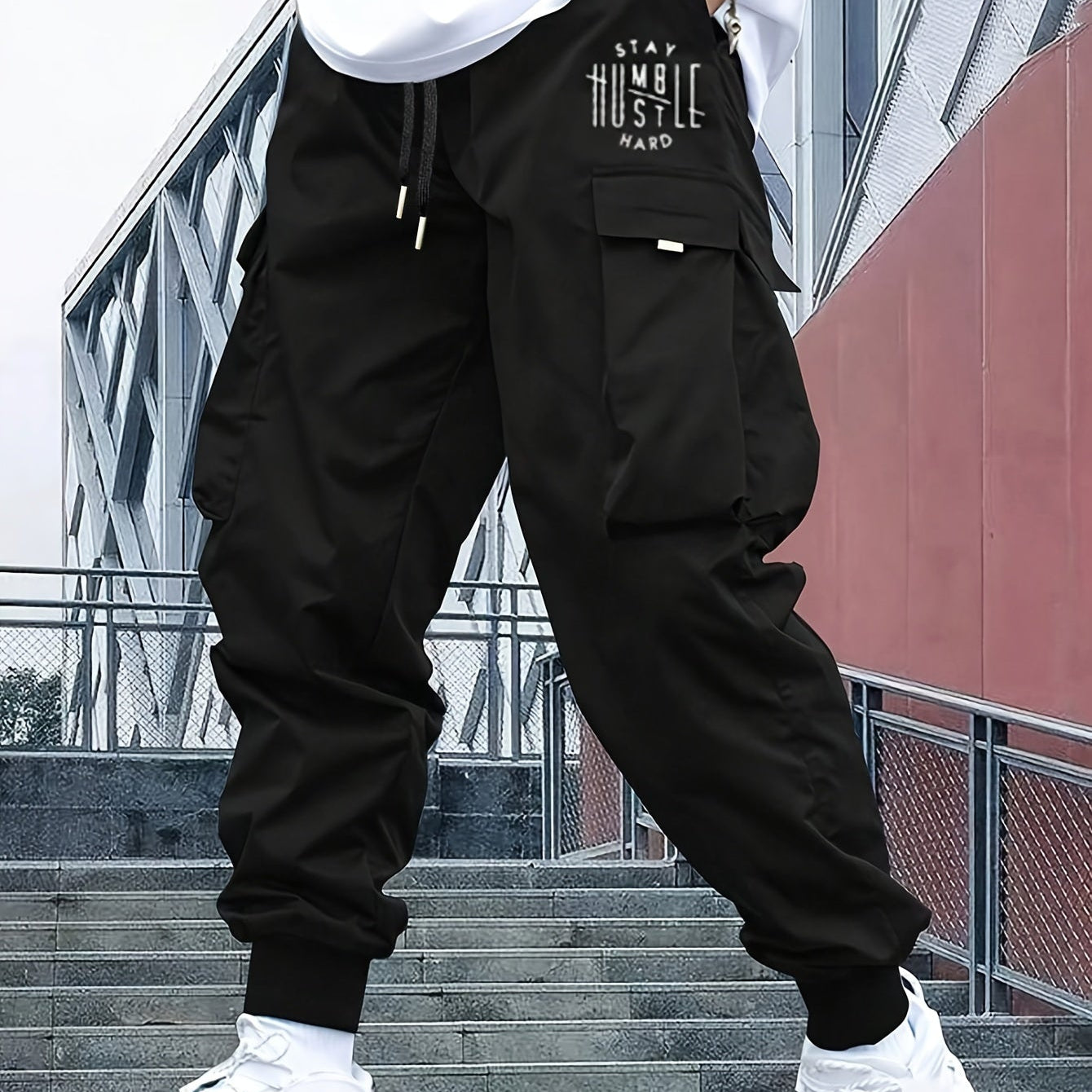 Men's Casual Cargo Pants with Multiple Pockets