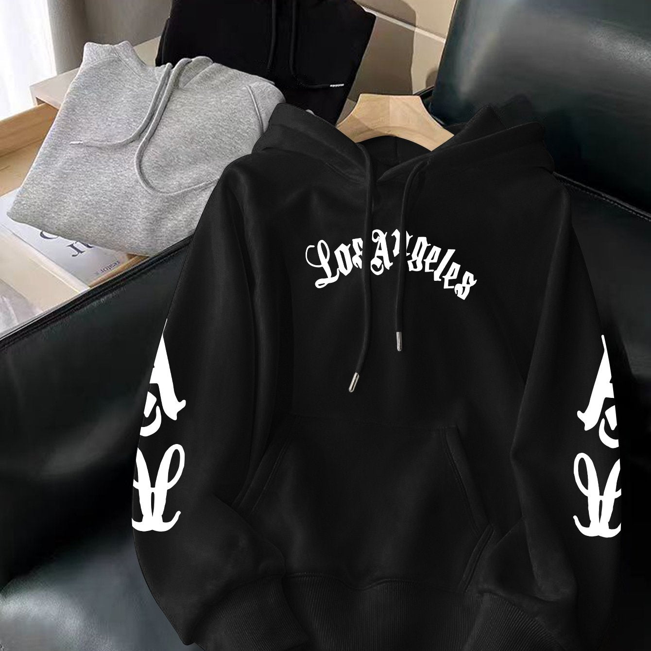 Men's Hooded Sweatshirt, Los Angeles