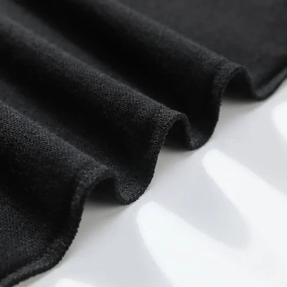 Casual Printing Sweatshirt  Black White Street Tops Clothing