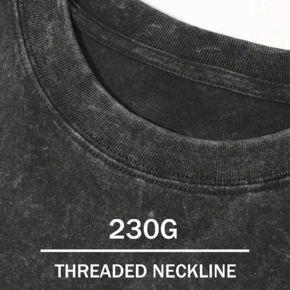 Gothic Angel & Demon Print Heavyweight T-Shirt