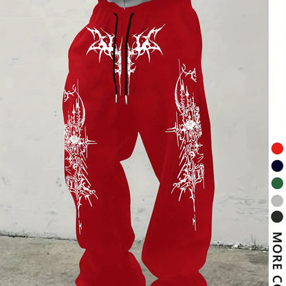 Casual Athletic Pants for Gym, Casual Attire, Streetwear Fashion