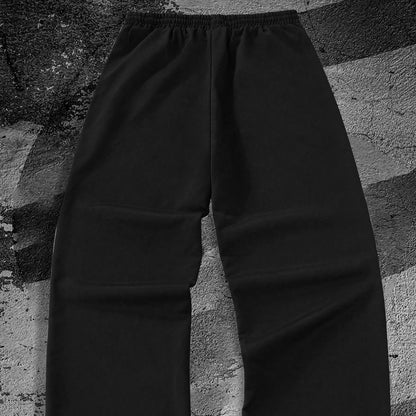 Men's Gothic Thorn & Vine Print Jogger Pants