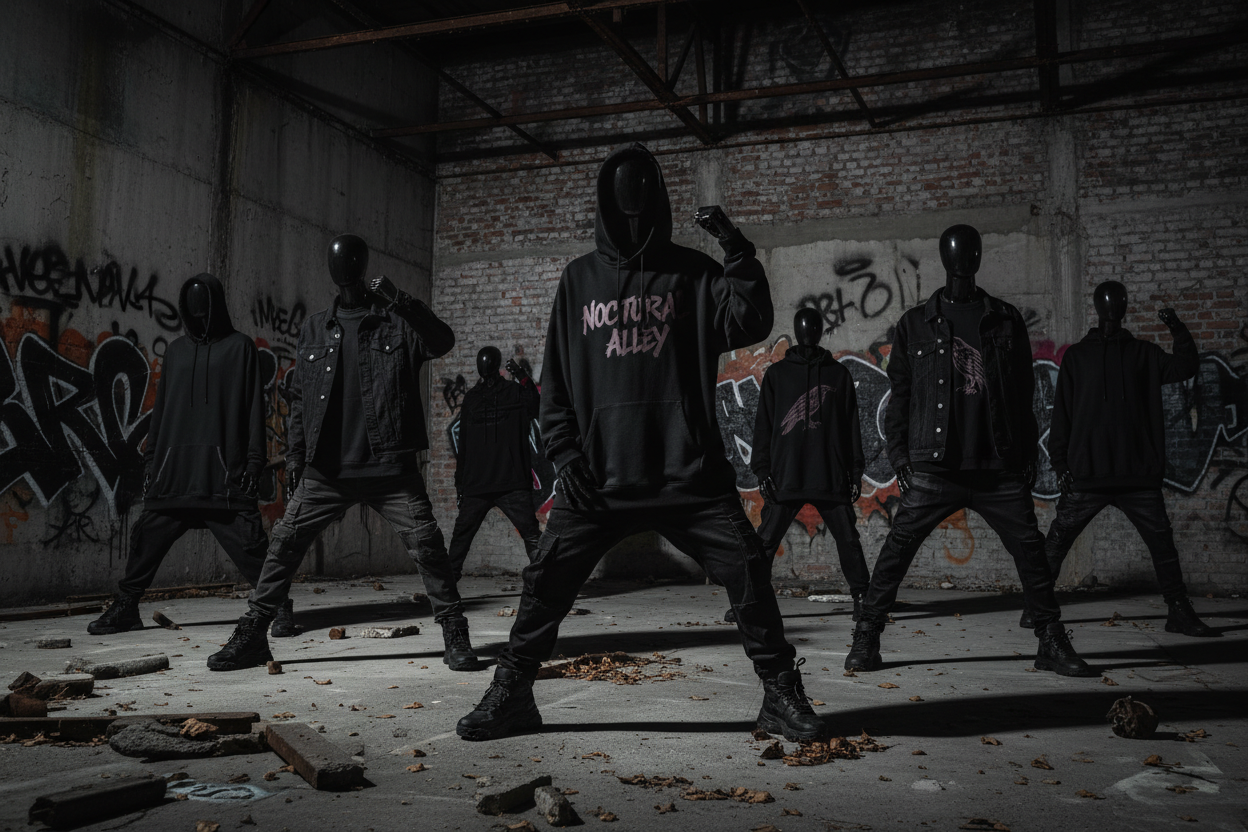 pero que sea un estilo callejero algo dark